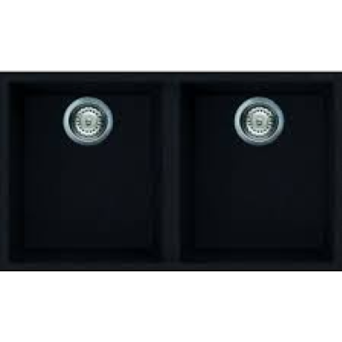 Elleci QUADRA350U 花崗岩廚房台下石盆 (黑色)